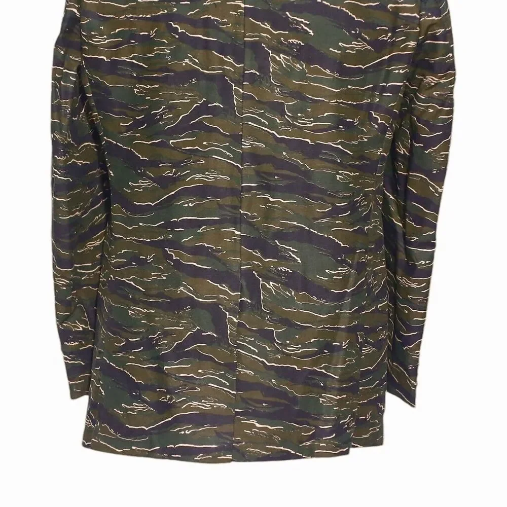 Mens Blazer Camouflage Camo Green Formal Party Wedding Jacket Sport Coat 42R